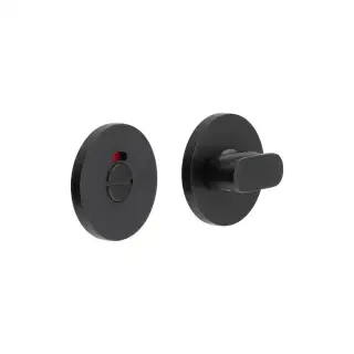 CR-801AJ7MB Frelan Hardware CRES Thumb Turn & Release (Round Rose) with Indicator Black (SS316)