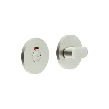 Click Here To Enlarge This Photo Of CR-801AJ7SSS Frelan Hardware CRES Thumb Turn & Release (Round Rose) with Indicator Satin Stainless Steel (SS316)