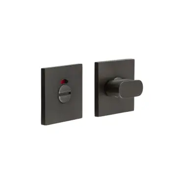 Click Here To Enlarge This Photo Of CR-801BK7DB Frelan Hardware CRES Thumb Turn & Release (Square Rose) with Indicator Dark Bronze (SS316)