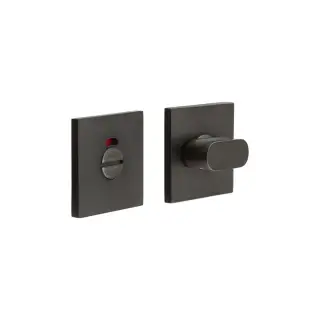 CR-801BK7DB Frelan Hardware CRES Thumb Turn & Release (Square Rose) with Indicator Dark Bronze (SS316)