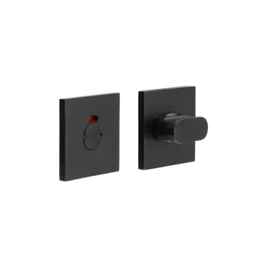 Click Here To Enlarge This Photo Of CR-801BK7MB Frelan Hardware CRES Thumb Turn & Release (Square Rose) with Indicator Black (SS316)