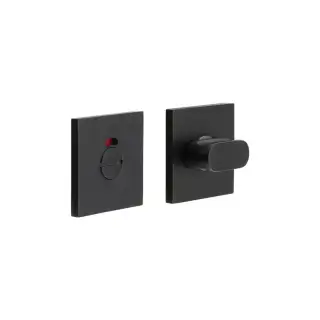 CR-801BK7MB Frelan Hardware CRES Thumb Turn & Release (Square Rose) with Indicator Black (SS316)
