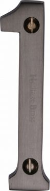 Click Here To Enlarge This Photo Of C1560 1-MB Heritage Brass Numeral 1 Face Fix 76mm (3") Matt Bronze Finish