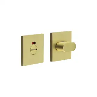 CR-801BK7SB Frelan Hardware CRES Thumb Turn & Release (Square Rose) with Indicator Satin Brass (SS316)