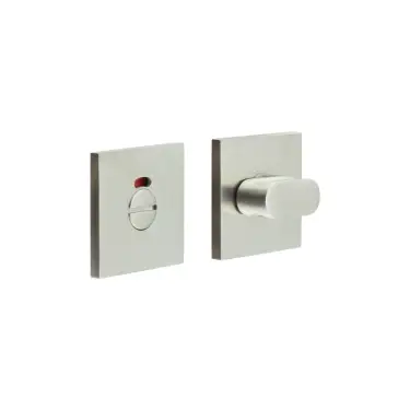 Click Here To Enlarge This Photo Of CR-801BK7SSS Frelan Hardware CRES Thumb Turn & Release (Square Rose) with Indicator Satin Stainless Steel (SS316)