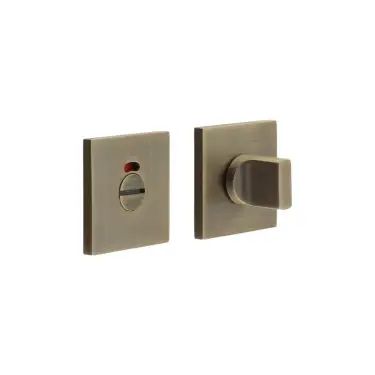Click Here To Enlarge This Photo Of CR-802BK7AB Frelan Hardware CRES Thumb Turn & Release (Square Rose) with Indicator Antique Brass (SS316)