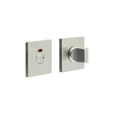 Click Here To Enlarge This Photo Of CR-802BK7SSS Frelan Hardware CRES Thumb Turn & Release (Square Rose) with Indicator Satin Stainless Steel (SS316)