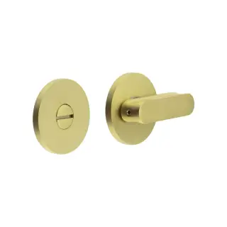 CR-803A7SB Frelan Hardware CRES Thumb Turn & Release (Round Rose) Satin Brass (SS316)