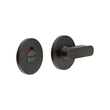 Click Here To Enlarge This Photo Of CR-803AJ7DB Frelan Hardware CRES Thumb Turn & Release (Round Rose) with Indicator Dark Bronze (SS316)