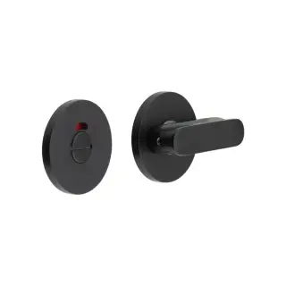 CR-803AJ7MB Frelan Hardware CRES Thumb Turn & Release (Round Rose) with Indicator Black (SS316)