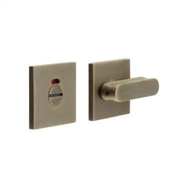 Click Here To Enlarge This Photo Of CR-803BK7AB Frelan Hardware CRES Thumb Turn & Release (Square Rose) with Indicator Antique Brass (SS316)