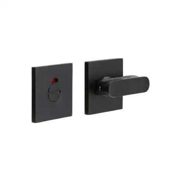 Click Here To Enlarge This Photo Of CR-803BK7MB Frelan Hardware CRES Thumb Turn & Release (Square Rose) with Indicator Black (SS316)