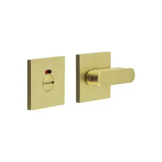 CR-803BK7SB Frelan Hardware CRES Thumb Turn & Release (Square Rose) with Indicator Satin Brass (SS316)