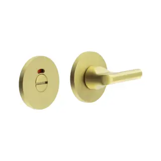 CR-804AJ7SB Frelan Hardware CRES DDA Thumb Turn & Release (Round Rose) with Indicator Satin Brass (SS316)