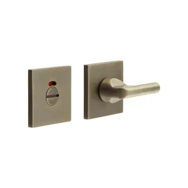 Click Here To Enlarge This Photo Of CR-804BK7AB Frelan Hardware CRES DDA Thumb Turn & Release (Square Rose) with Indicator Antique Brass (SS316)
