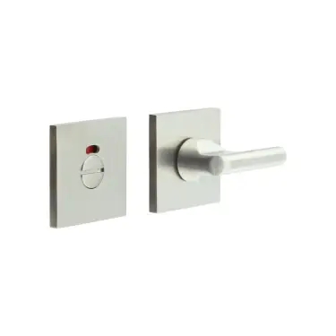 Click Here To Enlarge This Photo Of CR-804BK7SSS Frelan Hardware CRES DDA Thumb Turn & Release (Square Rose) with Indicator Satin Stainless Steel (SS316)