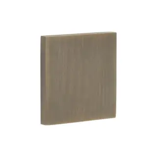 CR-O10AB Frelan Hardware CRES Blank (Square Rose) Escutcheon Cover Antique Brass (SS316)