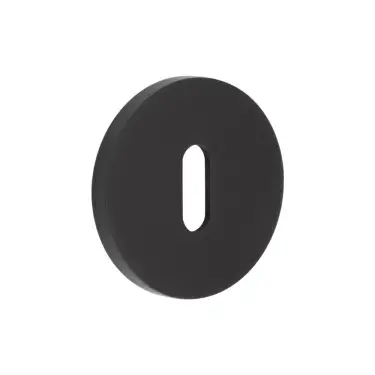 Click Here To Enlarge This Photo Of CR-R10MB Frelan Hardware CRES Standard Keyway (Round Rose) Escutcheon Black (SS316)