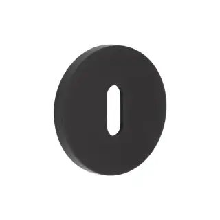 CR-R10MB Frelan Hardware CRES Standard Keyway (Round Rose) Escutcheon Black (SS316)