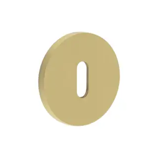 CR-R10SB Frelan Hardware CRES Standard Keyway (Round Rose) Escutcheon Satin Brass (SS316)