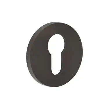 Click Here To Enlarge This Photo Of CR-S10DB Frelan Hardware CRES Euro Keyway (Round Rose) Escutcheon Dark Bronze (SS316)