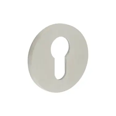 Click Here To Enlarge This Photo Of CR-S10SSS Frelan Hardware CRES Euro Keyway (Round Rose) Escutcheon Satin Stainless Steel (SS316)