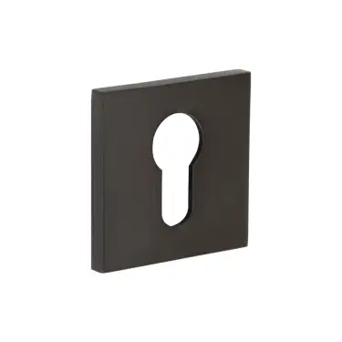Click Here To Enlarge This Photo Of CR-U10DB Frelan Hardware CRES Euro Keyway (Square Rose) Escutcheon Dark Bronze (SS316)