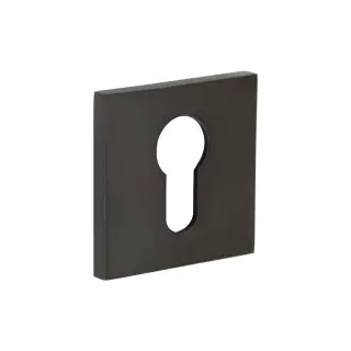 CR-U10DB Frelan Hardware CRES Euro Keyway (Square Rose) Escutcheon Dark Bronze (SS316)