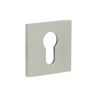 Click Here To Enlarge This Photo Of CR-U10SSS Frelan Hardware CRES Euro Keyway (Square Rose) Escutcheon Satin Stainless Steel (SS316)