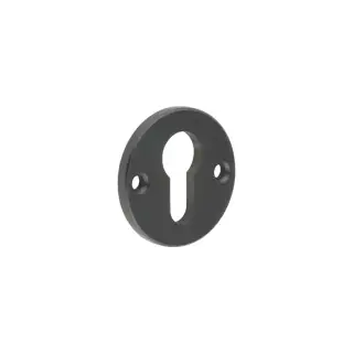 CRES1651MB Frelan Hardware CRES (Face Fixed) Euro Escutcheon Black (SS316)
