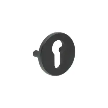 Click Here To Enlarge This Photo Of CRES1652MB Frelan Hardware CRES (Lug Fixed) Euro Profile Escutcheon Black (SS316)
