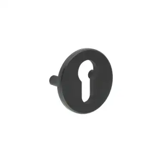 CRES1652MB Frelan Hardware CRES (Lug Fixed) Euro Profile Escutcheon Black (SS316)
