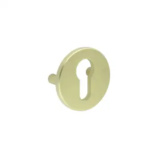 CRES1652SB Frelan Hardware CRES (Lug Fixed) Euro Profile Escutcheon Satin Brass (SS316)