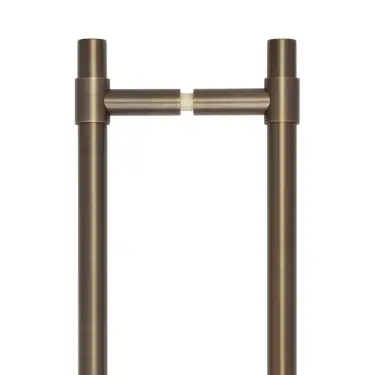 Click Here To Enlarge This Photo Of CRES3001ABB2B Frelan Hardware CRES 425mm (Back to Back) T-Bar Pull Handles Antique Brass (SS316)