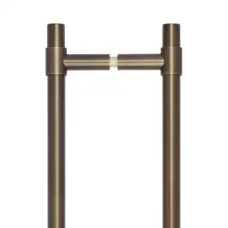 CRES3001ABB2B Frelan Hardware CRES 425mm (Back to Back) T-Bar Pull Handles Antique Brass (SS316)