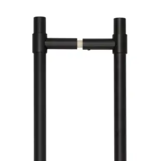 CRES3001MBB2B Frelan Hardware CRES 425mm (Back to Back) T-Bar Pull Handles Black (SS316)