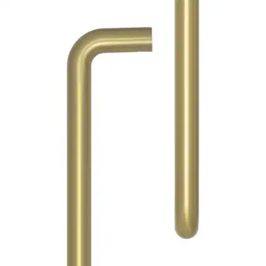 Click Here To Enlarge This Photo Of CRES3002SB Frelan Hardware CRES 425mm (Bolt Through) D Shape Pull Handle Satin Brass (SS316)