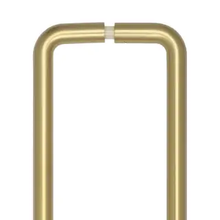 CRES3002SBB2B Frelan Hardware CRES 425mm (Back to Back) D Shape Pull Handles Satin Brass (SS316)