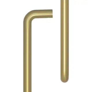 CRES3002SBFF Frelan Hardware CRES 425mm (Face Fix) D Shape Pull Handle Satin Brass (SS316)