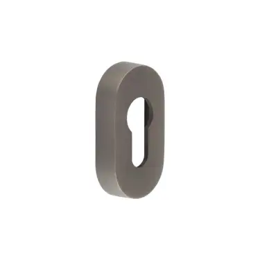 Click Here To Enlarge This Photo Of CRES403DB Frelan Hardware CRES (Oval) Euro Profile Escutcheon Dark Bronze (SS316)