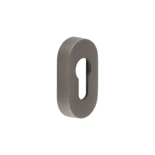 CRES403DB Frelan Hardware CRES (Oval) Euro Profile Escutcheon Dark Bronze (SS316)