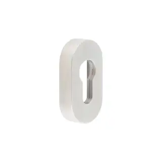 CRES403SSS Frelan Hardware CRES (Oval) Euro Profile Escutcheon Satin Stainless Steel (SS316)