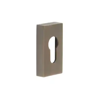 CRES404AB Frelan Hardware CRES (Rectangular) Euro Profile Escutcheon Antique Brass (SS316)