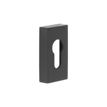 Click Here To Enlarge This Photo Of CRES404MB Frelan Hardware CRES (Rectangular) Euro Profile Escutcheon Black (SS316)