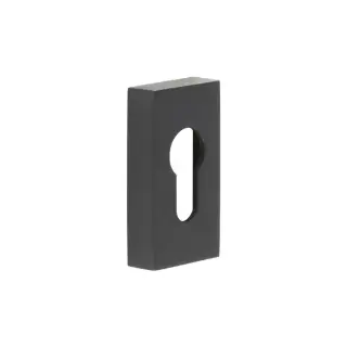 CRES404MB Frelan Hardware CRES (Rectangular) Euro Profile Escutcheon Black (SS316)
