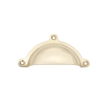 Click Here To Enlarge This Photo Of SB2345PB - Spira Brass Cottage Cup Pull - Polished Brass