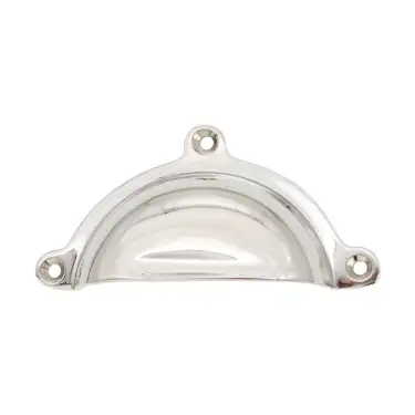 Click Here To Enlarge This Photo Of SB2345PN - Spira Brass Cottage Cup Pull - Polished Nickel
