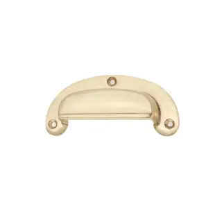 SB2348PB - Spira Brass Traditional Cup Pull - Polished Brass
