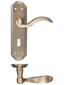 FB051FB - Zoo Hardware Fulton & Bray 'Winchester' Lever Lock (57mm c/c) Handles (180 x 48mm) Florentine Bronze