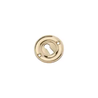 SB3118PB - Spira Brass Slimline Standard Escutcheon - Polished Brass